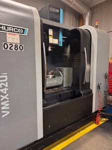 Hurco #VMX42UI, Vertical Machining Center, 5-Axis, 42" X, 24" Y, 20.5" Z, 15.7" diameter Table, 24 HP, 12000