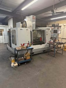 Haas #VF-3, Vertical Machining Center, 4-Axis, 40" X, 20" Y, 25" Z, 18" x 48" Table, 30 HP, 8100 RPM, 20
