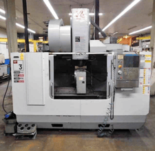 Haas #VF-3YT, Vertical Machining Center, 3-Axis, 40" X, 26" Y, 25" Z, 25" x 54" Table, 30 HP, 8100 RPM, 50