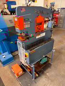 3" x 3" x 5/16" Scotchman #Porta-Fab45, Hydraulic Ironworker, 45 ton, 1/4" stroke, 20 SPM, 110 Volt, 1PH