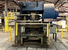 125 Ton, Southbend #125FW-AC, OBI flywheel press, 6" stroke, 15 HP, 40 SPM, 42" x27" bed, 1180 RPM, 17.5" SH