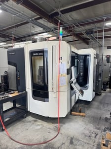 DMG #NHX-4000, horizontal machining center, 22" X, 22" Y, 26" Y, 60 automatic tool changer, thru spindle