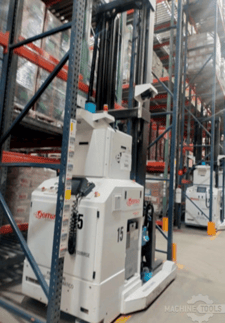 Egemin Automation #CBV-8905-LX-AGV, stacker, Year: 2015, Serial: 7852, Unit weight 9,940 lb., 3000 lb @ 120"