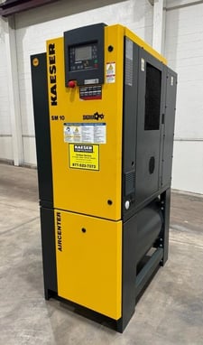 10 HP Kaeser #SM-10-Aircenter, 1256 psig, 46 cfm, ABT-15 dryer, 678 dB(A), 2021