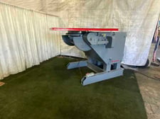24000 lb. Aronson #HD240B, heavy duty welding positioner, 54" x 54" table, 135° power tilt, pendant Control