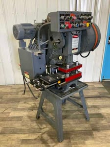 5 Ton, Perkins #5-C, OBI press, 1-1/2" stroke, 5-3/4" Shut Height, air clutch & brake, 1/2 HP, automatic
