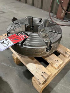 15-1/2" 4-Jaw chuck, 4-13/16" center hole, D1-8 back plate