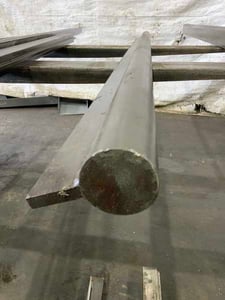 82" L, Male bar & stem press brake die, 4-1/4" die height, 2-1/2" bar diameter, 1/2" tang