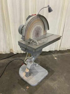 24" State, disc sander, 31" x 12" table area, 11" table elevation, forward & reversing, 3 HP