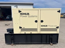 50 KW Kohler #50REOZJD, Diesel Generator Set, 2.4 liter John Deere engine, 1800 RPM, circuit breaker, 120/240