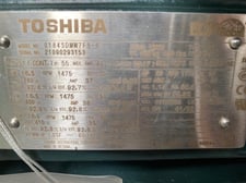 25 HP 1800 RPM TOSHIBA, FRAME 180M, TEFC, 460V, 31A, MODEL 0184SDMW7FS-P, NEW-SURPLUS