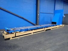 24" x 232" Laprotec #CV-02258, Magnetics Chip Conveyor, 322" overall, 50" chute height, 1.8 HP, 2024