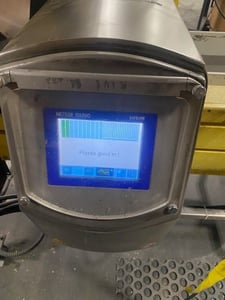 Mettler Toledo #V48-RAD, conveyorized metal detection system, 10 HP grinder, 100-240 VAC