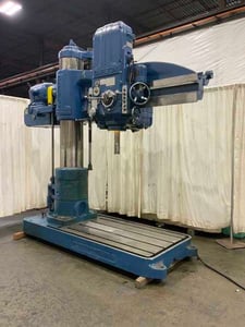 5' -15" Carlton #3A, radial drill, 65" x 42" base area, #5MT, power elevation/clamping/traverse, 15 HP