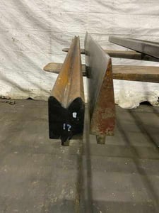 72" L, Male & female acute press brake die set, 1/2" tang