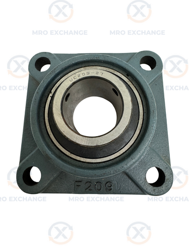 TR 4-Bolt Flange Bearing Unit UCF209-27 1-11/16 in. Bore, UCF209-27, 4-Bolt Square Flange