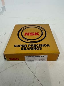 NSK Bearing 7210CTRDL P4Y 50 mm ID x 90 mm OD x 20 mm Width - NEW