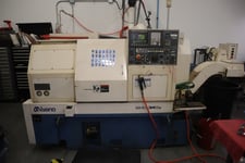 Miyano #BND-34S, CNC Lathe, 10 HP, 5000 RPM, 4.9" L max, 12 Turret, Parts Catcher & Conveyor, Chip Conv., AS