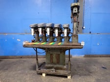Gang Drill Press, 16" capacity, 16" x 64" Table, 1/2 HP, 220/440 V