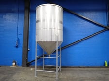 1243 gallon Stainless Steel Tank, No Lid, (4) Support Legs