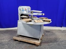 DDM Package Machinery #RS61214, Rotary Blister Sealing, 55" diameter Table, (6) 13" x 12" Tables w/(6) 1"