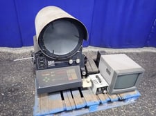 14" Optical Gaging Products Inc #OQ-14A, Optical Comparator, w/Illuminator & Video Monitor, 720 Watts, 115 V