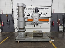 5' -17" Sharp #RD-1600, Radial Drill Press, 27.62" L x 19.62" width x 15.75" H table, 2.63" cast iron