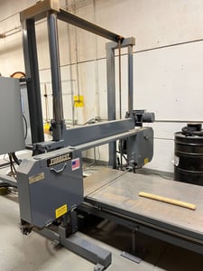 54" x 48" Forrest #480I, Horizontal Bandsaw, 4' x8' table, 2 HP, 3000 FPM, 2017
