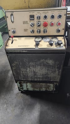 15" x 17" W.F. Wells #F-15, automatic horizontal band saw, 1" x0.35" x 14'-5" blade, 75-300 FPM, bar feed