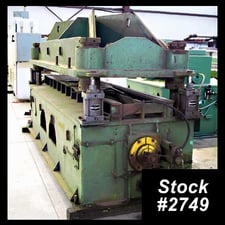100 Ton, Yoder, 4-post cut-off press, 4 stroke (est.), #2749