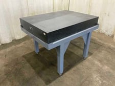 24" x 4 8" x 8" Mitchells, black granite surface plate, grade A, serial #TC2137