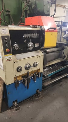 22" x 80" Bochi #CS6250C, gap lathe, 11.81" SOCS, 4-jaw 16"chuck, Fagor 2-Axis DRO, 7.5 HP
