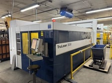 Trumpf #L3030, Fiber Laser, 4kw, LMC, 5' x10' table, chiller, dust collector, 2016