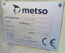 Metso Nordberg #HP5, Cone Crushers, LOT of 2, 2018