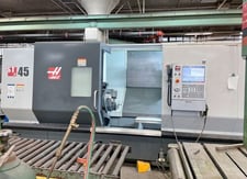 Haas #ST-45, lathe, 34.5" swing, 25.5" diameter x 44" L max, 18" chuck, 7" bore, 40 HP, 1400 RPM, 12 tool