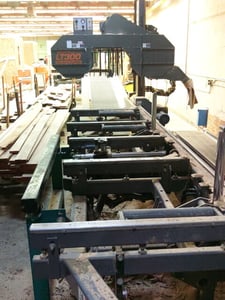 Wood-mizer #LT300, sawmill, w/ Twin Blade Edger, log deck, 300 hours, 2006