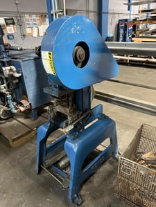 5 Ton, Kenco #S-101, OBI Punch Press, flywheel type, 3/4 HP