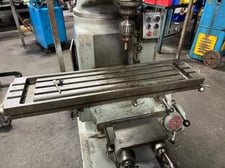 Tree #2VGC, Vertical Mill, 10.5" x 42" table, 5 HP, swivel head