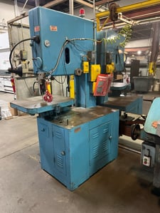 24" x 12" Grob #NS24, Vertical Bandsaw, 28" x 234" tilting table, blade welder & grinder