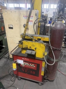 10" x .075" Guild #VE-10, Shear End Welder with Lincoln TIG 175 Welder