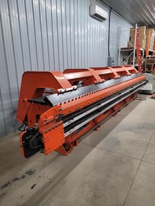 240" Ameco #18-FD10-6100-H, Folding Machine, 19-29 gauge, 36" throat, PLC & Touch Screen control, automatic