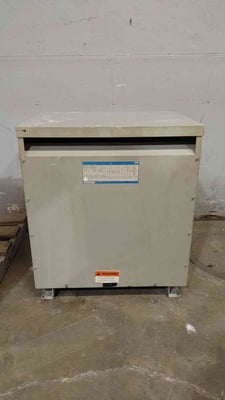 150 KVA, 480 Primary, 208/120 Secondary General Electric #9T23B3874, Dry Type Transformer, 3 Phase