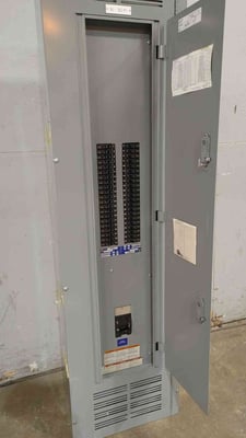 250 Amp. Square D NQOD, Main Breaker Panelboard, 42-Circuit, 208Y/120 Volts, 3 Phase, 4 Wire, Loaded
