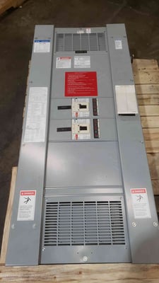400 Amp. Eaton #PRL4B, Panelboard, 800A Neutral, (2) KD3400F 400A Breakers, 480 Volts