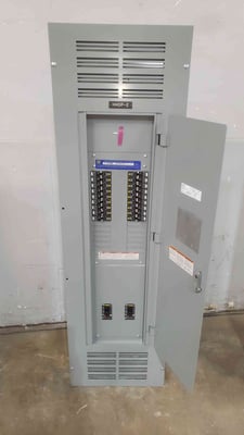 400 Amp. Square D NF, Panelboard, 175A Main Breaker, (18) EDB14020 Breakers, 480Y/277 Volts, 3 Phase