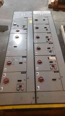 General Electric #7700, Motor Control Center, MCC, 4 Section, 600 Amp., 480 Volts