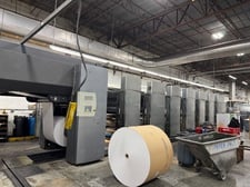 Heidelberg #M600B-B24, Web Offset Press, w/ Inline Finishing Line, (7) Unit, 22.8" cutoff x 38" web, 16 page