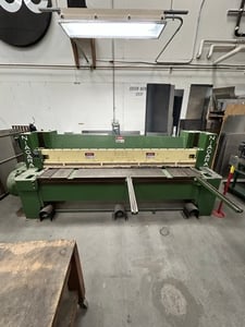 10 gauge x 8' Niagara #68, CNC Power Squaring Shear, 75 SPM, front operated power back gauge, digital read out