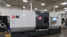 Haas #ST-40, 2-Axis CNC Lathe, 35.5" swing, 30" turning diameter, 44" machining length, 15" chuck, 4" bar, 40