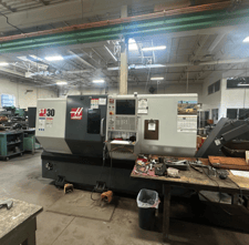 Haas #ST-30, 2-Axis CNC Lathe, 31.7" swing, 21" turning diameter, 26" machining length, 10" chuck, 3" bar, 30